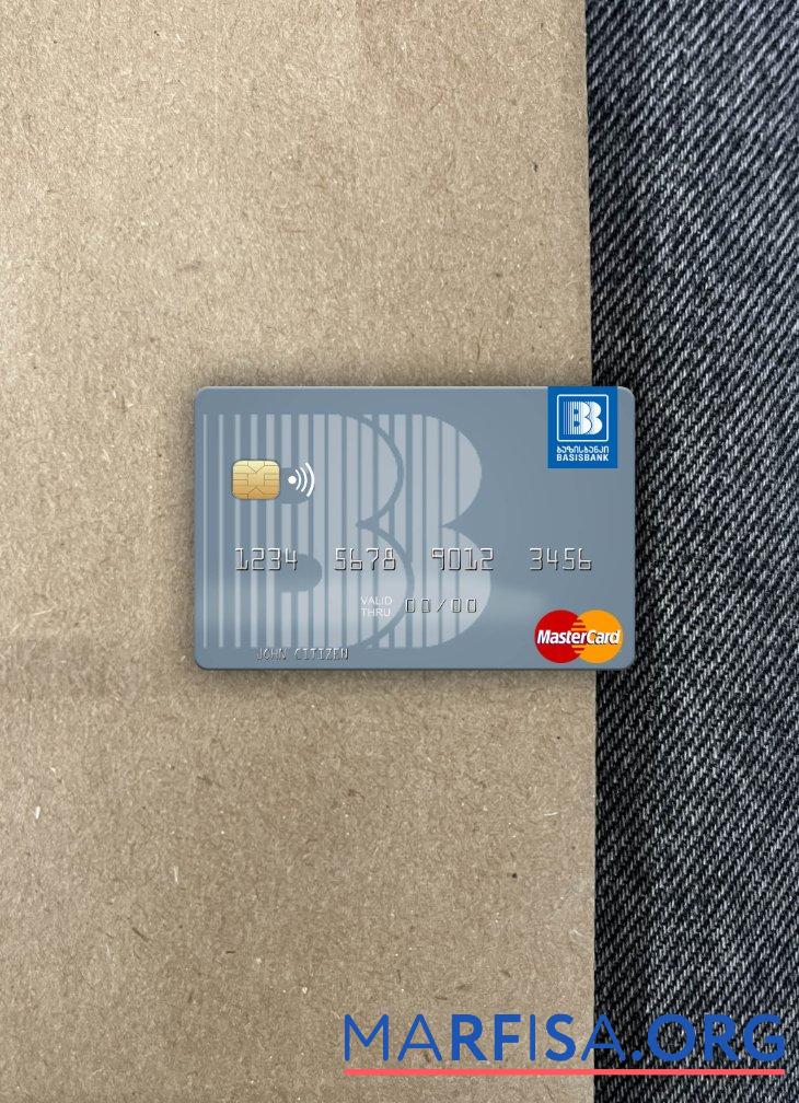 Printable Georgia Basis Bank mastercard photolook front template